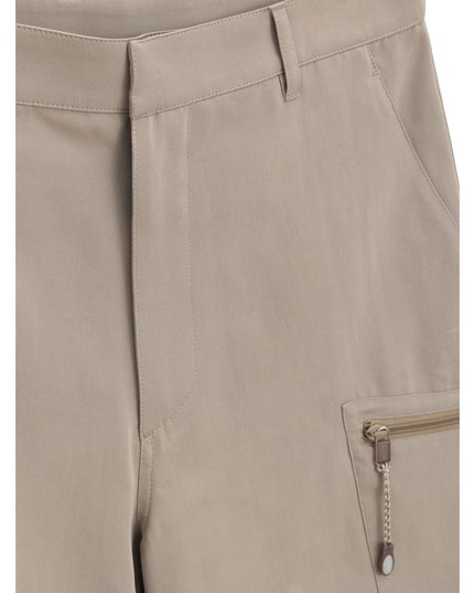 Dior Beige Cotton Cargo Shorts