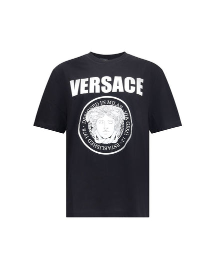 Versace Black Cotton T-Shirt