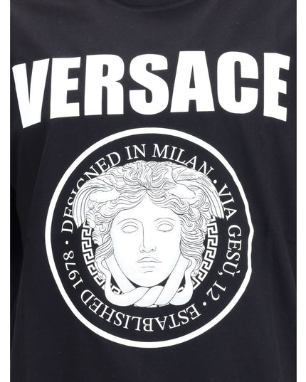Versace Black Cotton T-Shirt