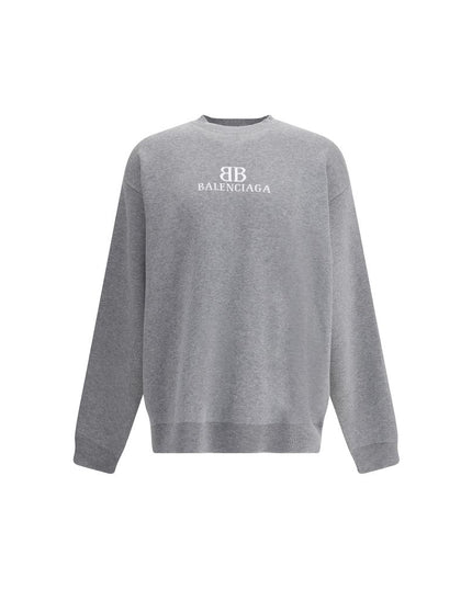 Balenciaga Gray Cotton Sweatshirt