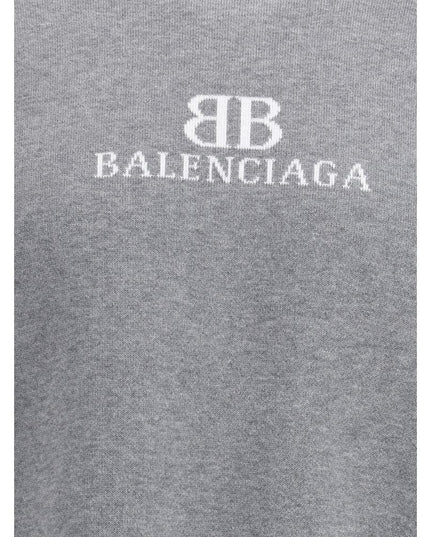 Balenciaga Gray Cotton Sweatshirt
