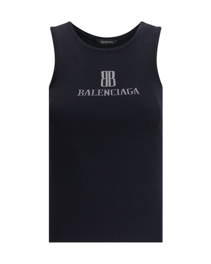 Balenciaga Black Viscose Top