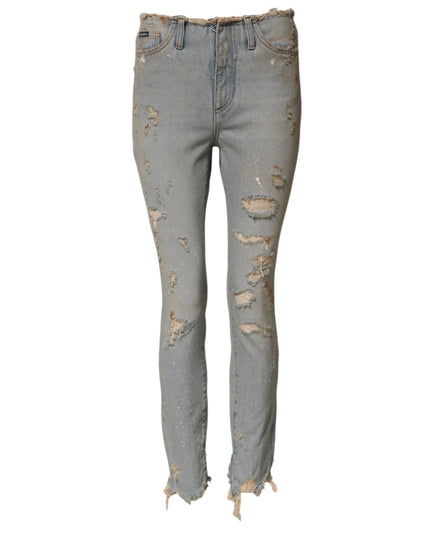 Dolce & Gabbana Light Blue High Waist Skinny Denim Jeans