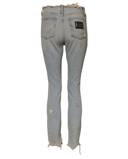 Dolce & Gabbana Light Blue High Waist Skinny Denim Jeans