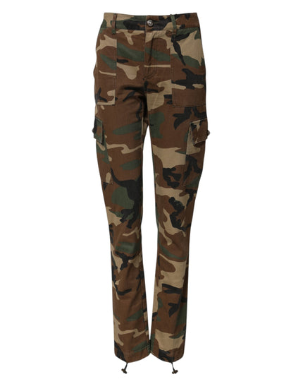Dolce & Gabbana Multicolor Camouflage Cargo Pants