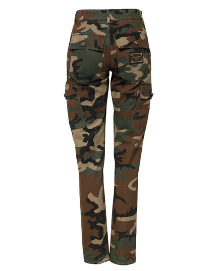 Dolce & Gabbana Multicolor Camouflage Cargo Pants