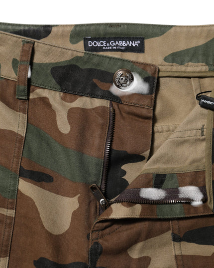 Dolce & Gabbana Multicolor Camouflage Cargo Pants