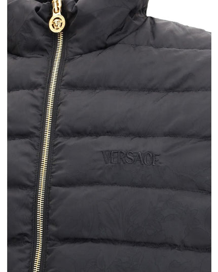 Versace Black Polyester Shell Jacket