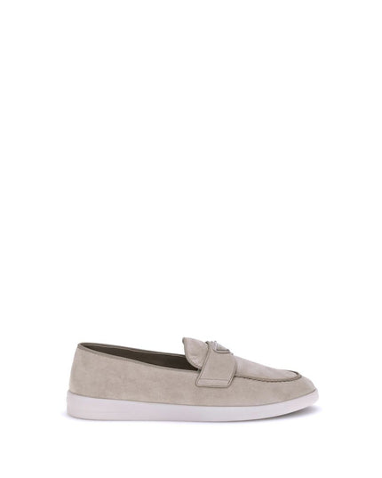 Prada Beige Rubber Slip-On Loafers