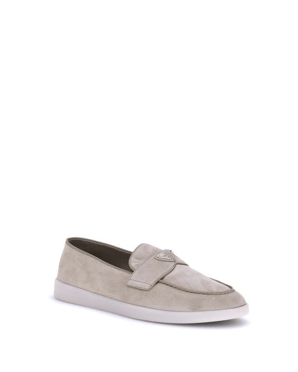 Prada Beige Rubber Slip-On Loafers