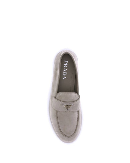 Prada Beige Rubber Slip-On Loafers