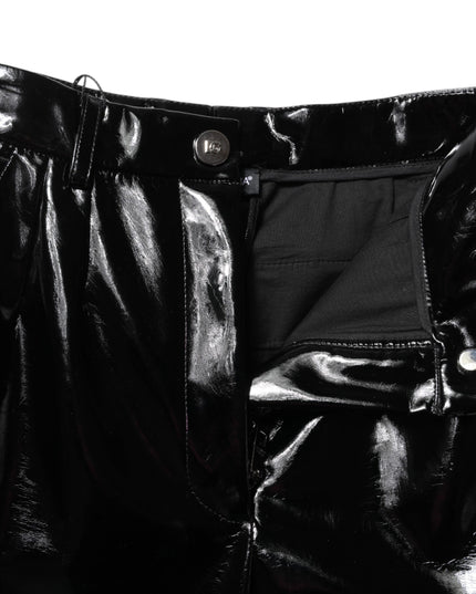 Dolce & Gabbana Black High Waist Cargo Bootcut Pants