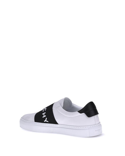 Givenchy White Calf Leather Bos Taurus Low Top Sneakers