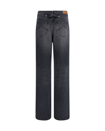 Kenzo Black Cotton Straight-Leg Jeans