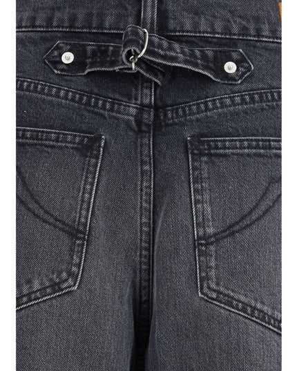 Kenzo Black Cotton Straight-Leg Jeans