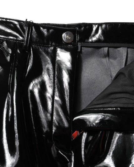 Dolce & Gabbana Black High Waist Cargo Bootcut Pants