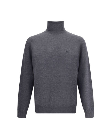 Etro Gray Wool Turtleneck