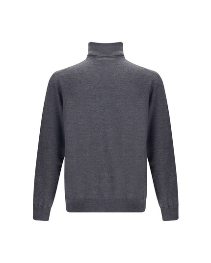 Etro Gray Wool Turtleneck