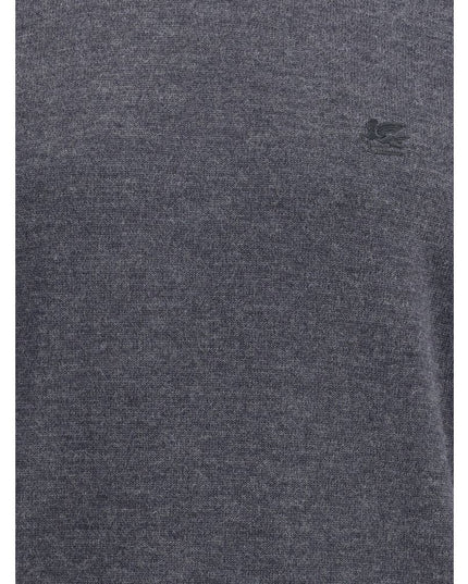 Etro Gray Wool Turtleneck