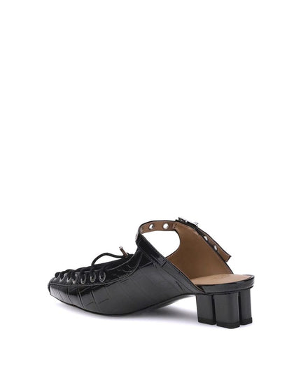 Ganni Black Polyethylene Mules