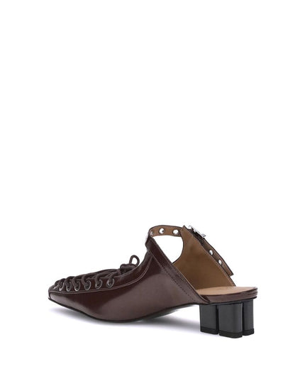 Ganni Brown Polyethylene Mules