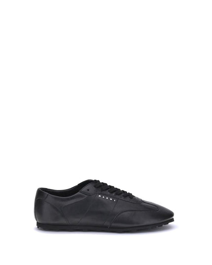 Marni Black Calf Leather Bos Taurus Athletic Sneakers