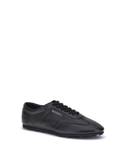 Marni Black Calf Leather Bos Taurus Athletic Sneakers