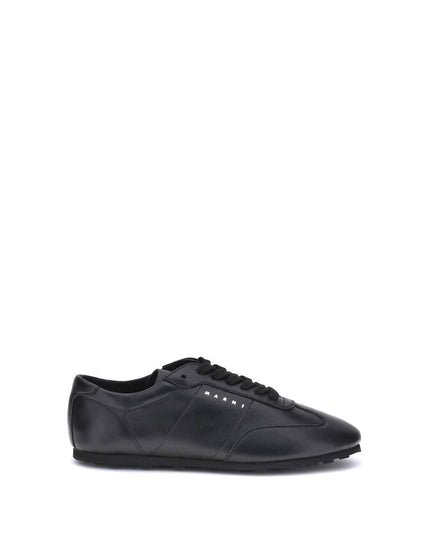 Marni Black Calf Leather Bos Taurus Athletic Sneakers