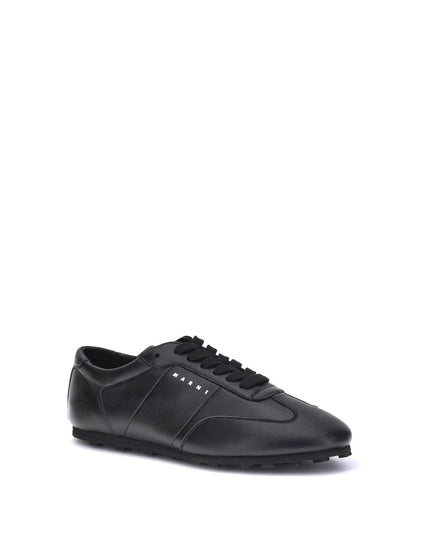 Marni Black Calf Leather Bos Taurus Athletic Sneakers