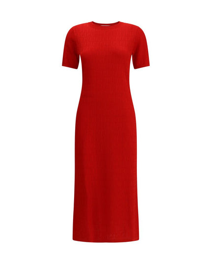 Fendi Red Cotton Casual Dress