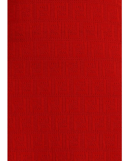 Fendi Red Cotton Casual Dress