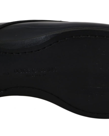 Dolce & Gabbana Blue Leather Dress Derby Formal Mens Shoes