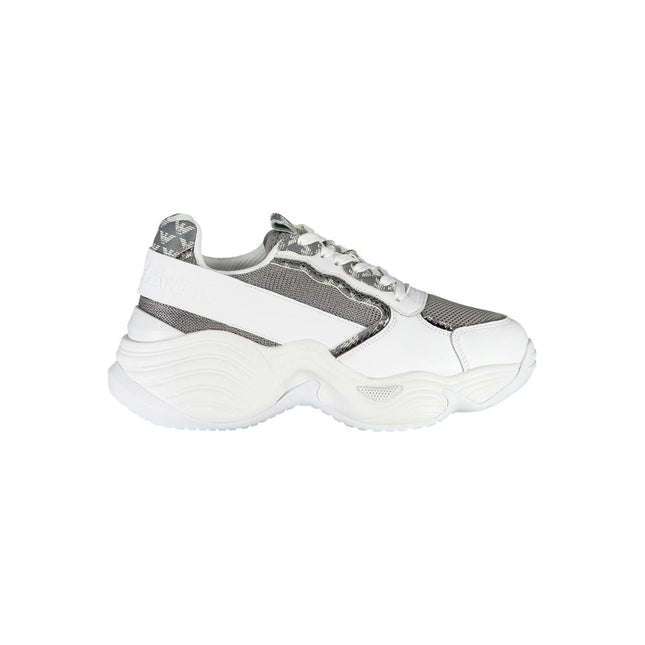 Emporio Armani White Polyester Sneaker