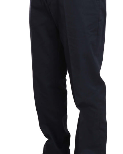 Romeo Gigli Two Piece 3 Button Cotton Blue Solid Suit