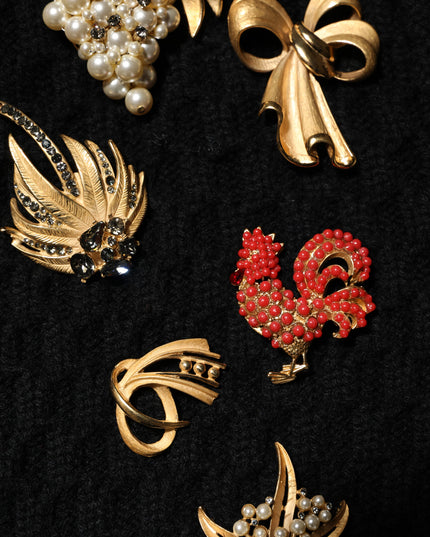 Dolce & Gabbana Black Cashmere Quilted Embellished Jacket