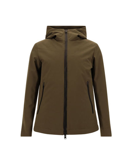 Woolrich Green Polyester Shell Jacket