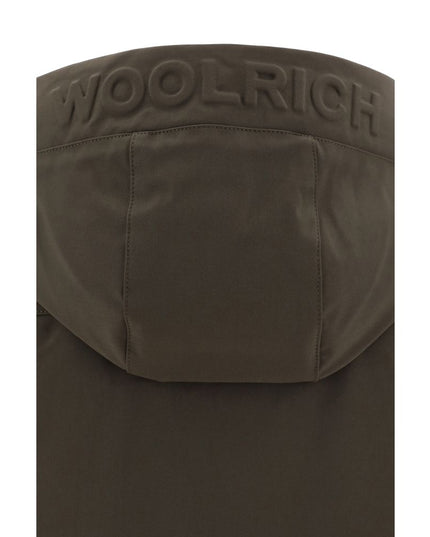 Woolrich Green Polyester Shell Jacket