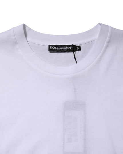 Dolce & Gabbana White Cotton Sleeveless Women Tank T-shirt