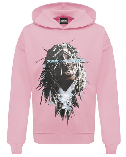 Comme Des Fuckdown Pink Cotton Men Sweater