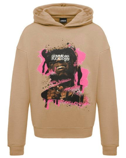 Comme Des Fuckdown Brown Cotton Men's Sweater