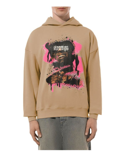 Comme Des Fuckdown Brown Cotton Men's Sweater