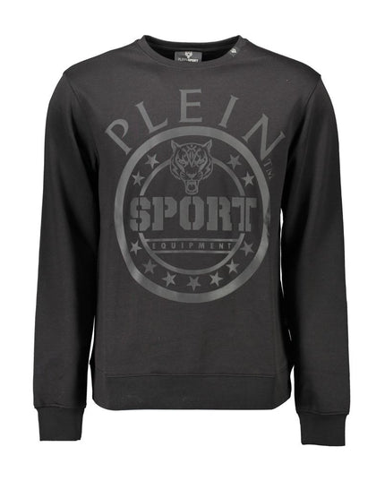 Plein Sport Black Cotton Men Sweater