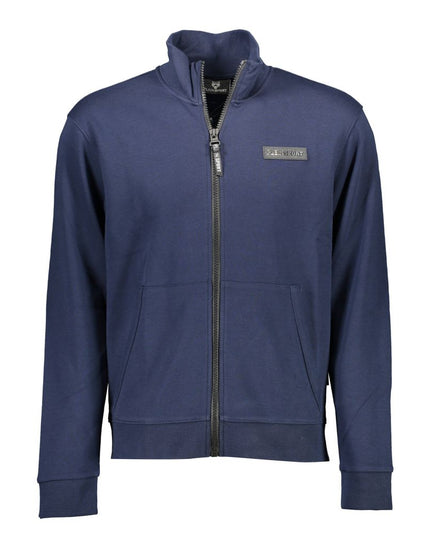 Plein Sport Blue Cotton Men Sweater