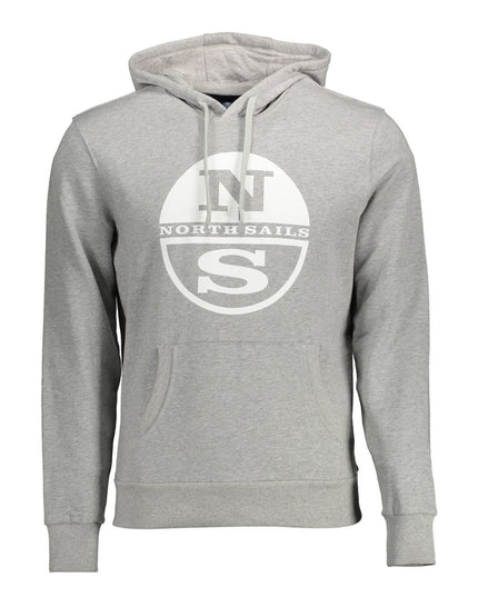 North Sails Gray Cotton Men Sweater