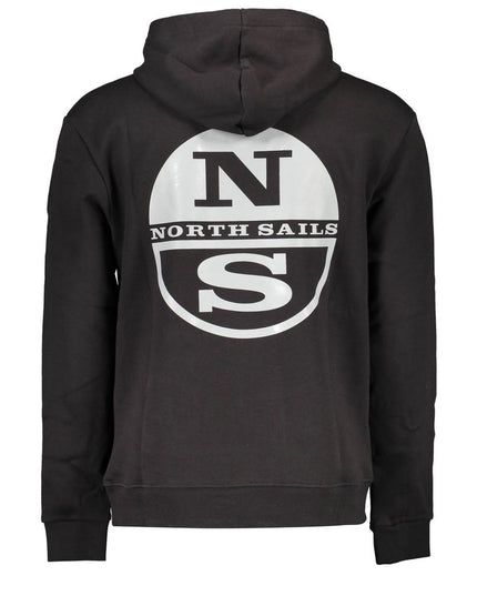 North Sails Black Cotton Men Sweater