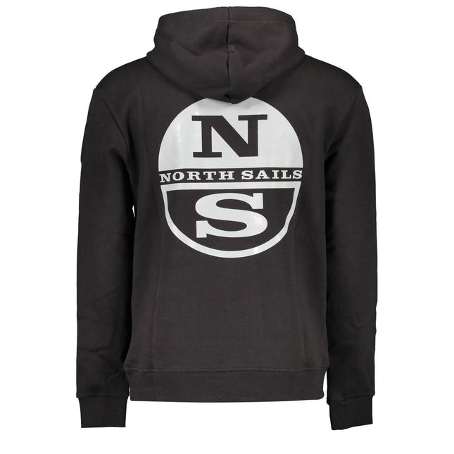 North Sails Black Cotton Men Sweater