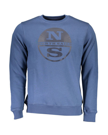 North Sails Blue Cotton Men Sweater