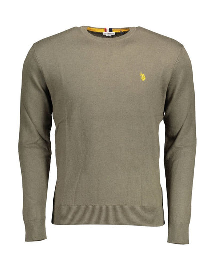U.S. POLO ASSN. Green Cotton Sweater