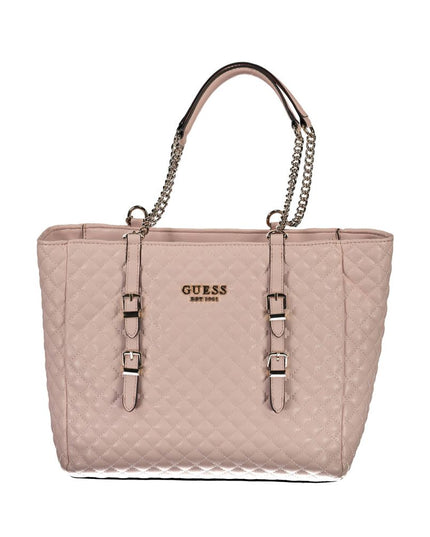 Guess Jeans Pink Polyethylene Handbag