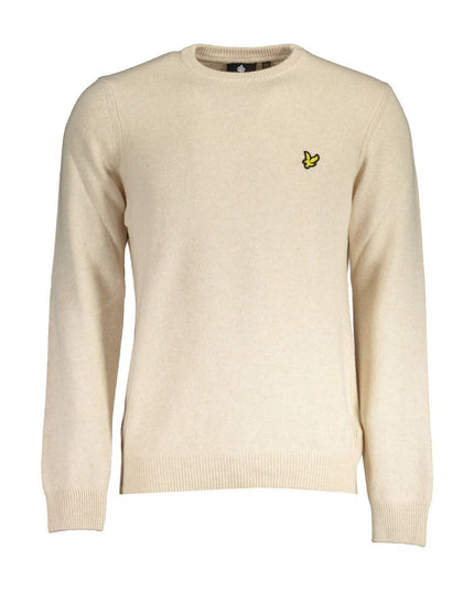 Lyle & Scott Beige Wool Sweater